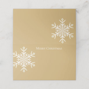 Holiday Name Place Card-Snowflake Place Card