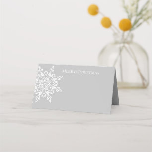 Holiday Name Place Card-Snowflake Place Card