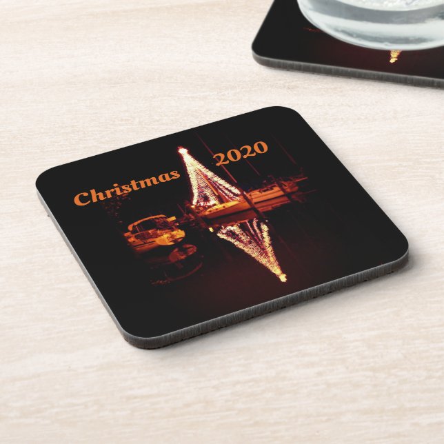 Holiday Nautical Hard Plastic Coaster Set (Left Side)