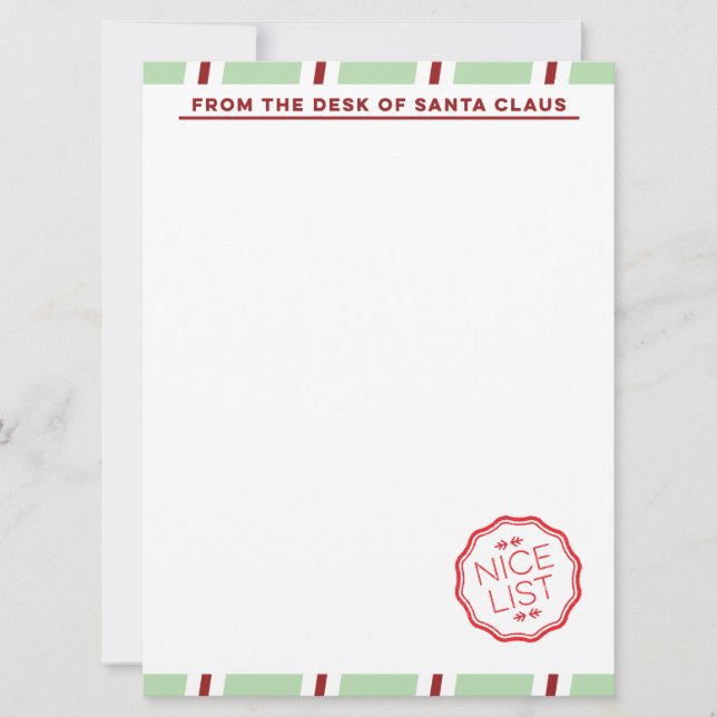 Holiday North Pole Stationery Invitation (Front)