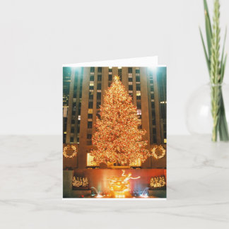 Holiday Note Card Rockefeller Center Tree