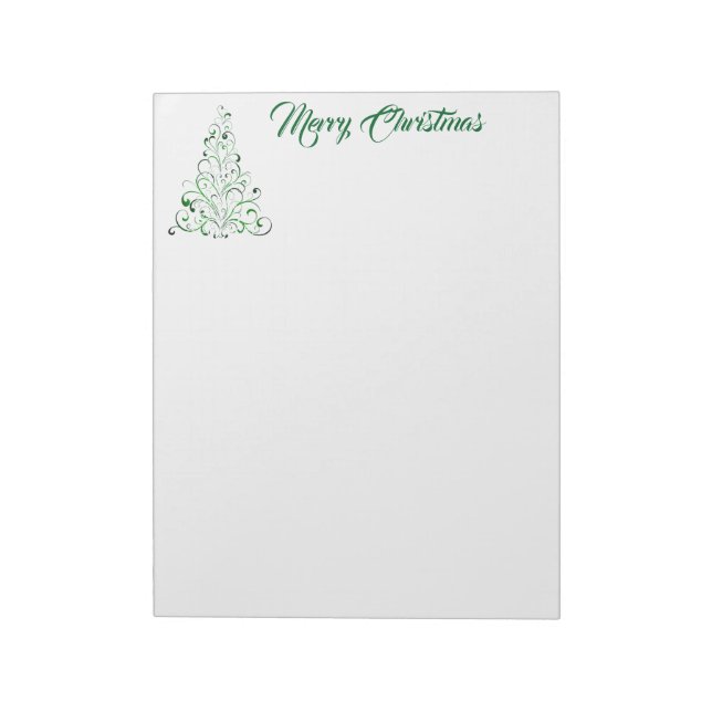Holiday Notepad-Fancy Tree Notepad (Rotated)