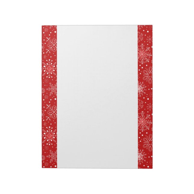 Holiday Notepad-Snowflakes Notepad (Rotated)