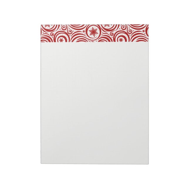 Holiday Notepad-Snowflakes Notepad (Rotated)
