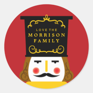 Holiday Nutcracker Envelope Closure Sticker