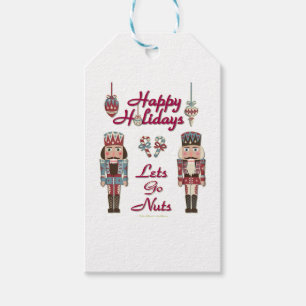 Holiday Nutcracker Lets Go Nuts Gift Tags