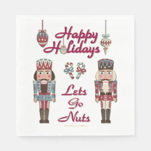 Holiday Nutcracker Lets Go Nuts Napkin