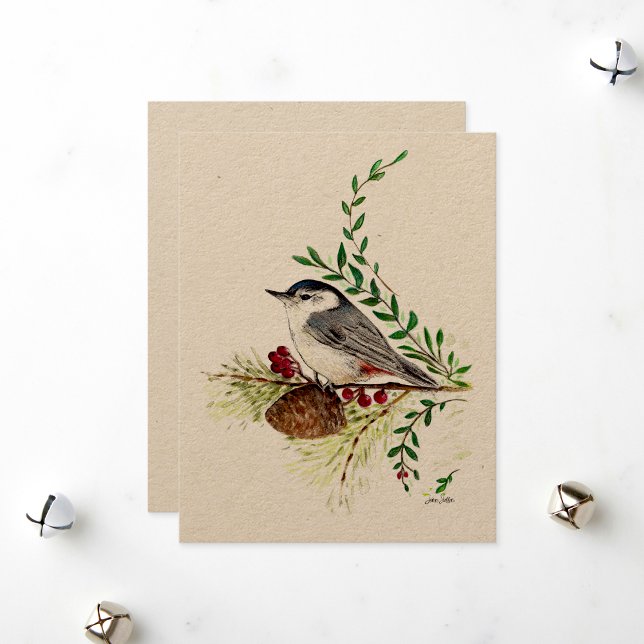 Holiday Nuthatch Painting (Holiday Nuthatch Painting from Jenn's Emporium. )