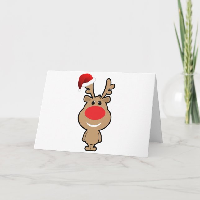 Holiday of funny Christmas santa Card (Front)