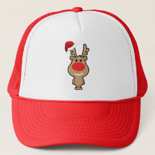 Holiday of funny Christmas santa Trucker Hat