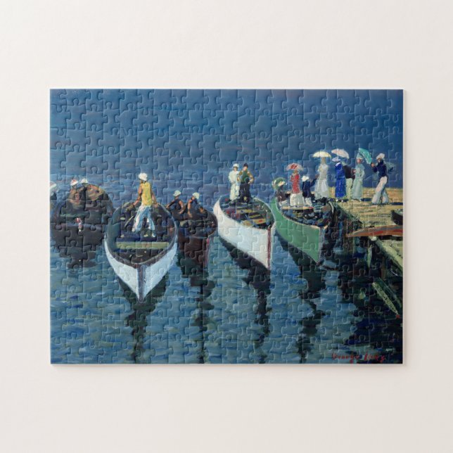 Holiday on the Hudson | George Luks Jigsaw Puzzle (Horizontal)
