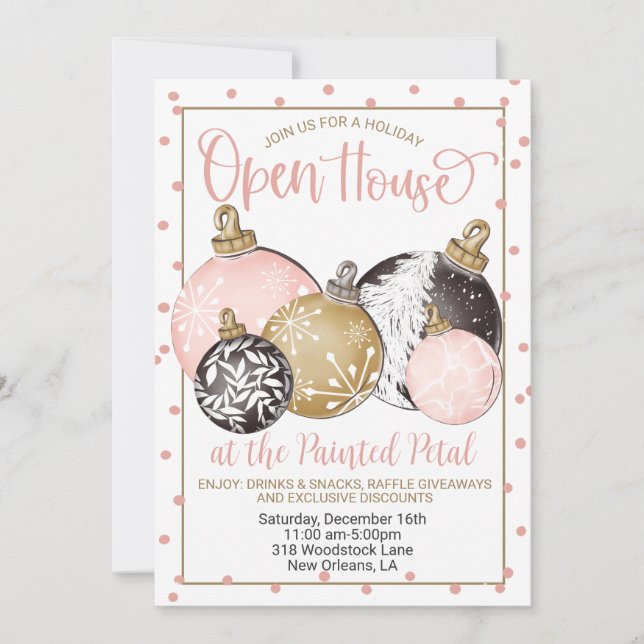 Holiday Open House Invitation (Front)