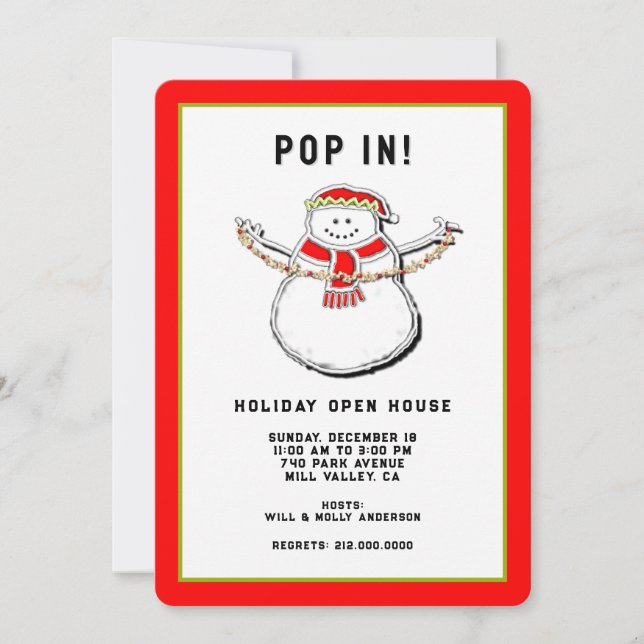 Holiday Open House Invitation (Front)
