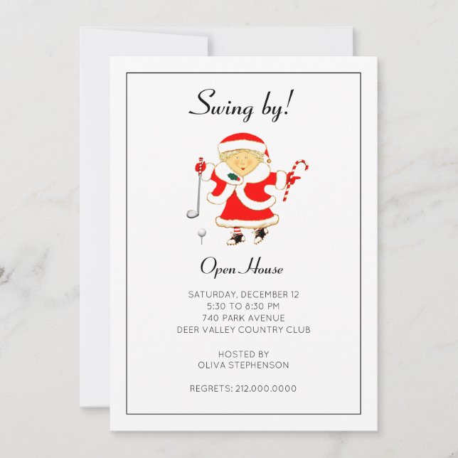 Holiday Open House Invitation (Front)