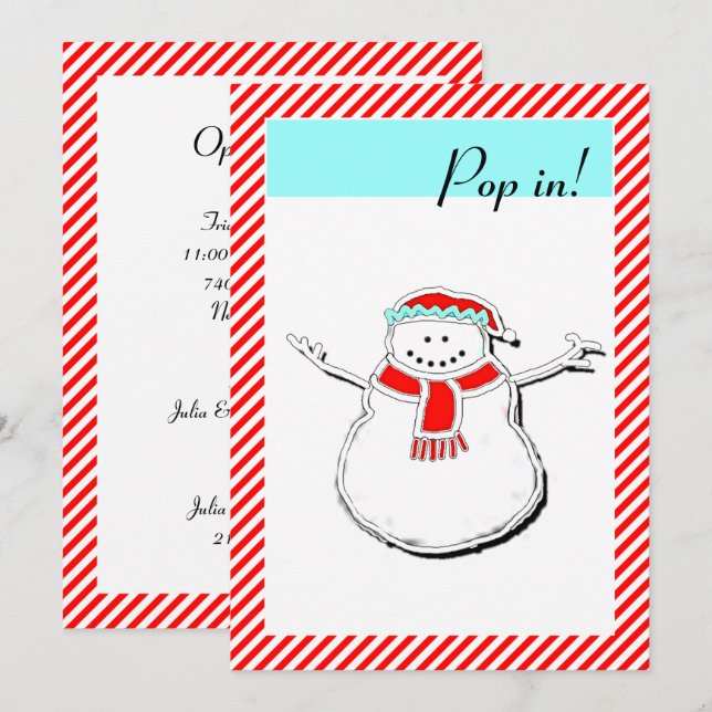 Holiday Open House Invitation (Front/Back)