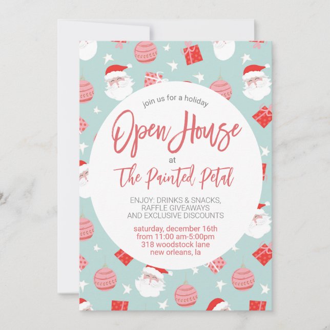 Holiday Open House Invitation (Front)