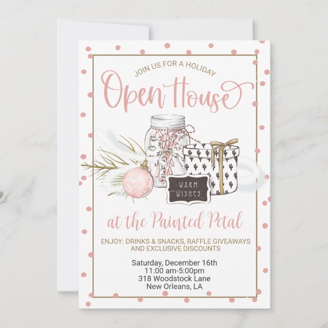 Holiday Open House Invitation (Front)