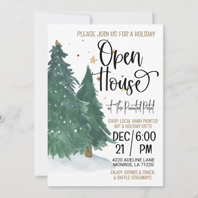 Holiday Open House Invitation (Front)