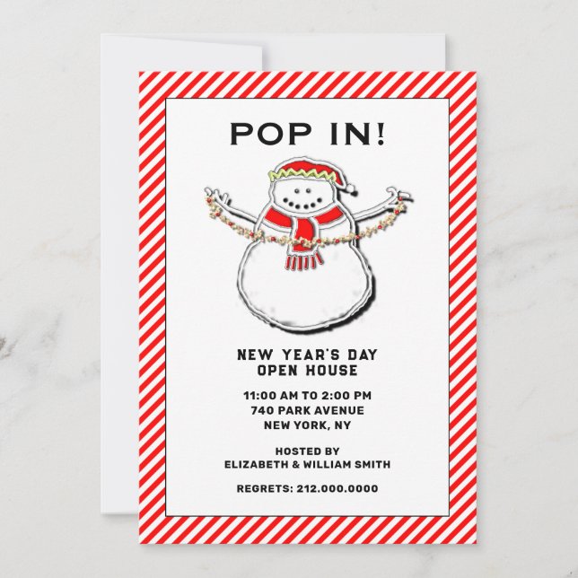 Holiday Open House Invitation (Front)