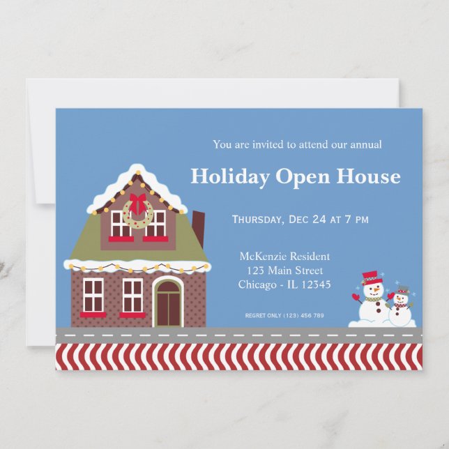 Holiday Open House Invitation (Front)
