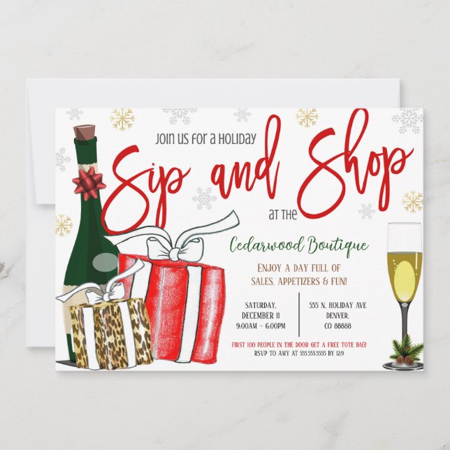 Holiday Open House Invitation (Front)