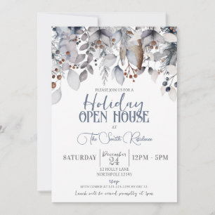 Holiday Open House Party, Holiday Lunch Invitation