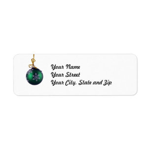 Holiday Ornament Address Label Return Address Label