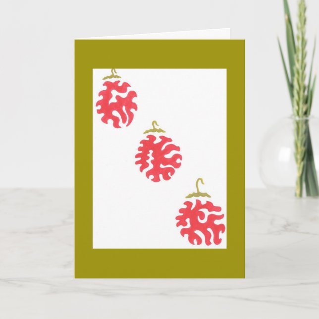 Holiday ornament card (Front)