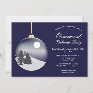 Holiday Ornament Christmas Party Invitation