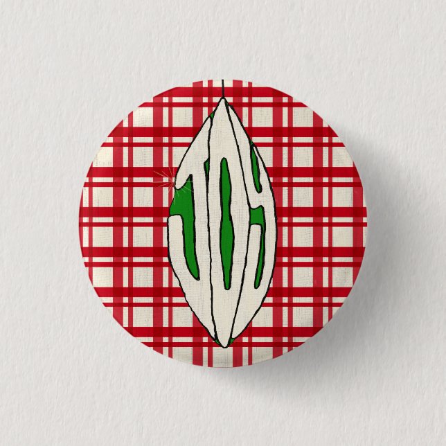 Holiday Ornament Joy 3 Cm Round Badge (Front)