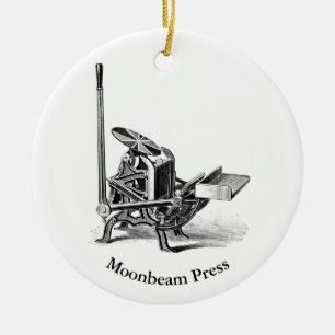 Holiday ornament with Pilot letterpress theme