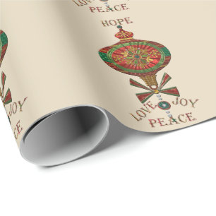 Holiday Ornament Wrapping Paper