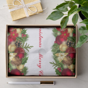 Holiday Ornamental Garland Tissue Paper