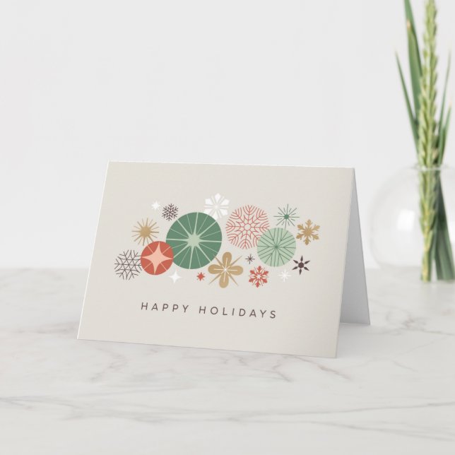 Holiday Ornaments and Stars Card (Front)