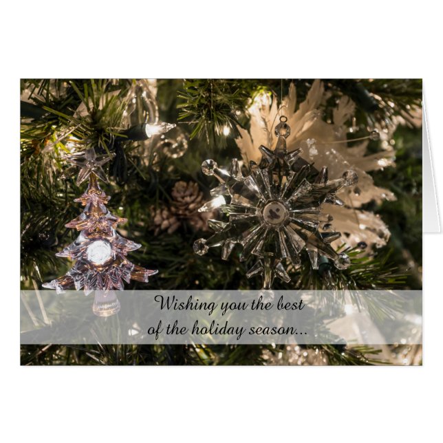 Holiday Ornaments Card (Front Horizontal)