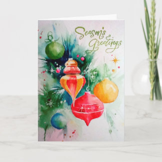 Holiday Ornaments Card