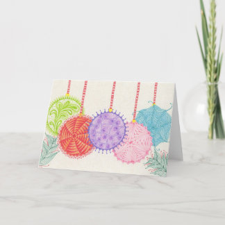 Holiday Ornaments Card