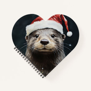 Holiday Otter Notebook