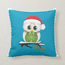 Holiday Owl Pillow