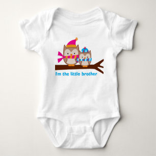 Holiday Owls Little Brother Sibling Tee