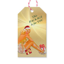Holiday Package Retro Pinup Girl Christmas