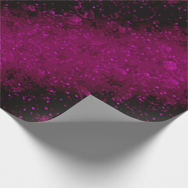 Holiday packaging, glitter, glow, confetti, sequin wrapping paper (Corner)