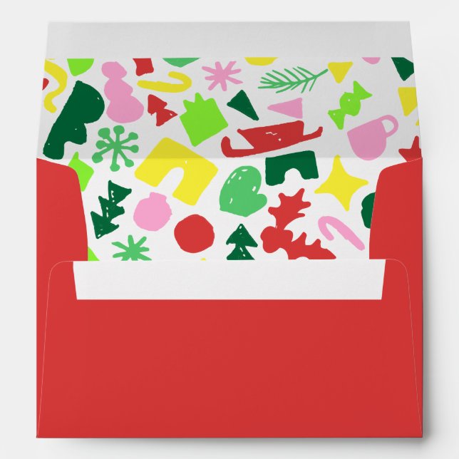 Holiday Paper Cutouts Envelope (Back (Bottom))