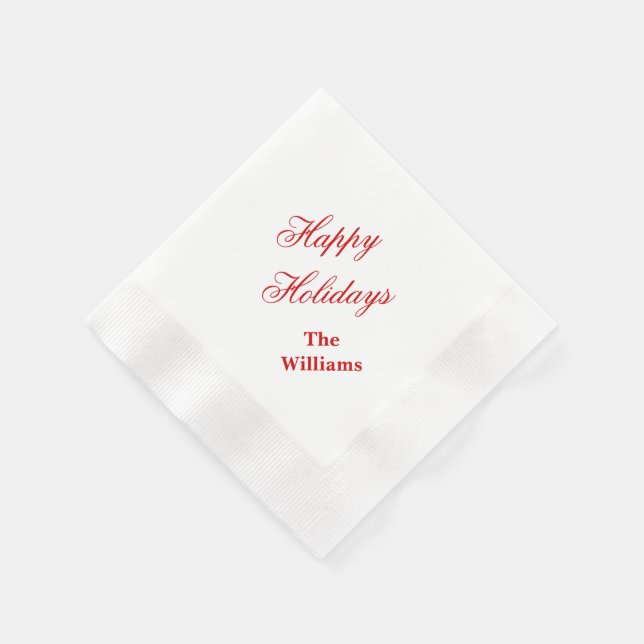 Holiday Paper Napkins (Corner)