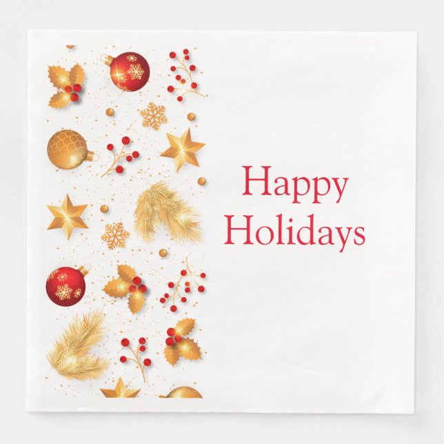 Holiday Paper Napkins (Front)