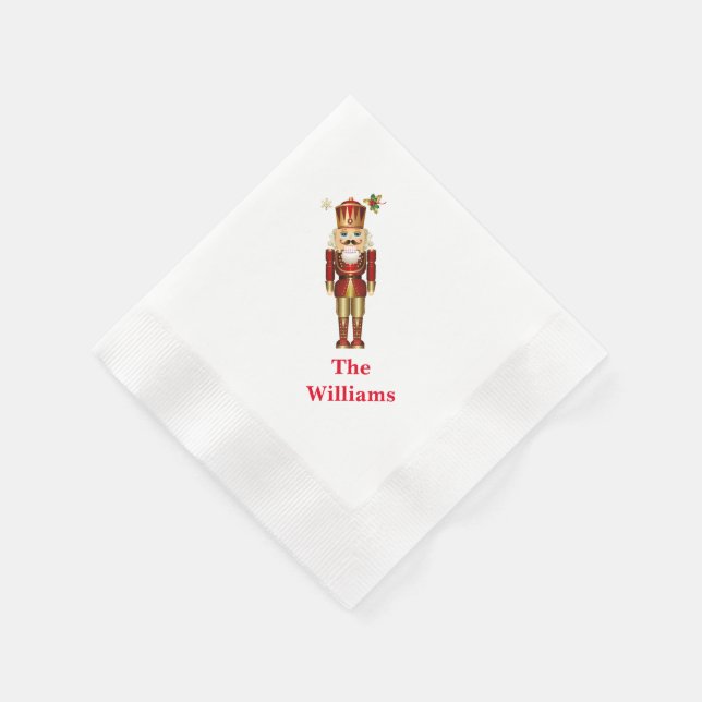 Holiday Paper Napkins-Nutcracker Napkin (Corner)