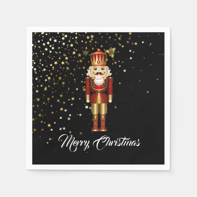 Holiday Paper Napkins-Nutcracker Napkin (Front)