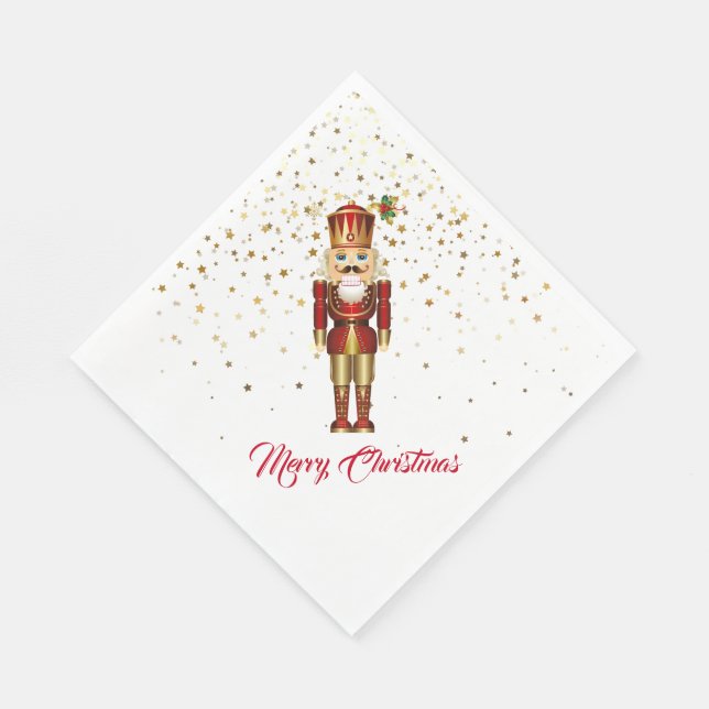Holiday Paper Napkins-Nutcracker Napkin (Corner)