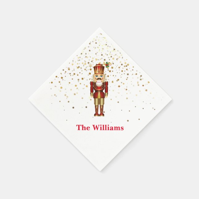 Holiday Paper Napkins-Nutcracker Napkin (Corner)
