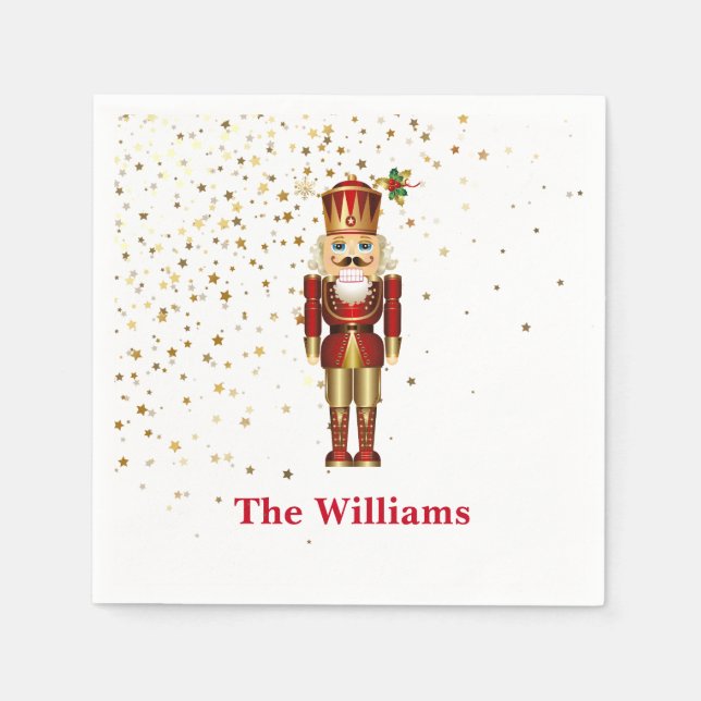 Holiday Paper Napkins-Nutcracker Napkin (Front)